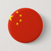 China; Chinesische Flagge Button (Vorderseite)