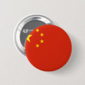 China; Chinesische Flagge Button (Vorne & Hinten)