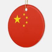 China - Chinesische Flagge Keramikornament (Links)