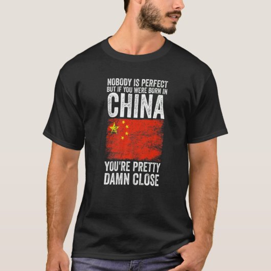 China Chinesische Flagge T-Shirt (Vorderseite)