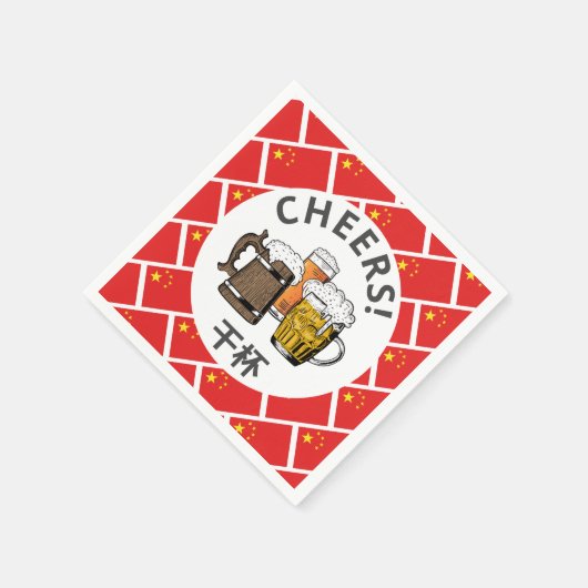 CHINA Chinesisches Bier Serviette (Ecke)