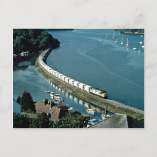 China Clay Train Fowey Studium am Golant Postkarte