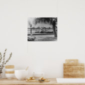 China Clipper Festmachen auf Hawaiianinsel Poster (Küche)