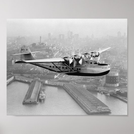 China Clipper Flying Boat Over San Francisco 1922 Poster (Vorne)