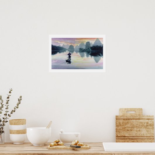 China "Cormorant Fisherman" Poster (Küche)