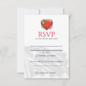 China Couple RSVP Karte (Vorderseite)
