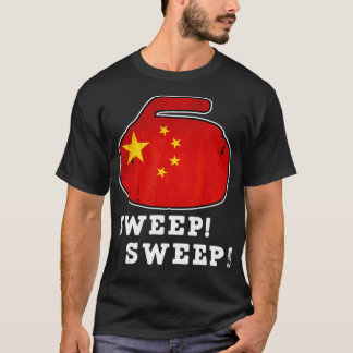 China Curling National Flag Sweep T-Shirt