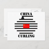 China Curling Postkarte (Vorne/Hinten)