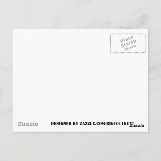 China Curling Postkarte (Rückseite)