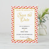 CHINA Custom Christlich Wedding 婚 礼 Save The Date (Stehend Vorderseite)