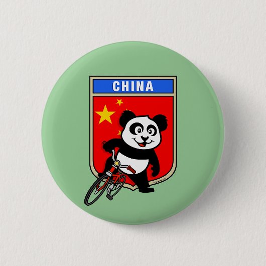 China-Cycling-China Button (Vorderseite)