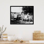 China des Fahrgastbahnwagens 1910 Poster (Küche)