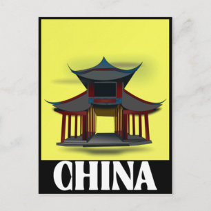 China-Design Postkarte