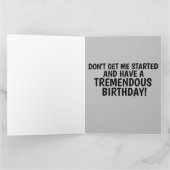 CHINA! DONALD TRUMP GROSSE GEBURTSTAGSKARTE KARTE (Innenseite)