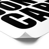 China Dont Care Poster (Ecke)