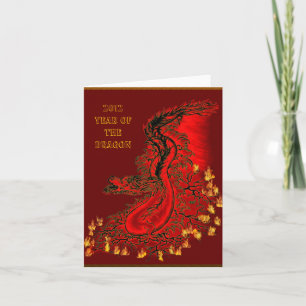 China-Drache - 2012 -Year Of The Dragon Feiertagskarte