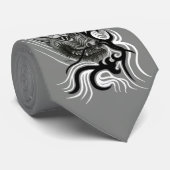 China-Drache im Tattoo-Stil Krawatte (Gerollt)
