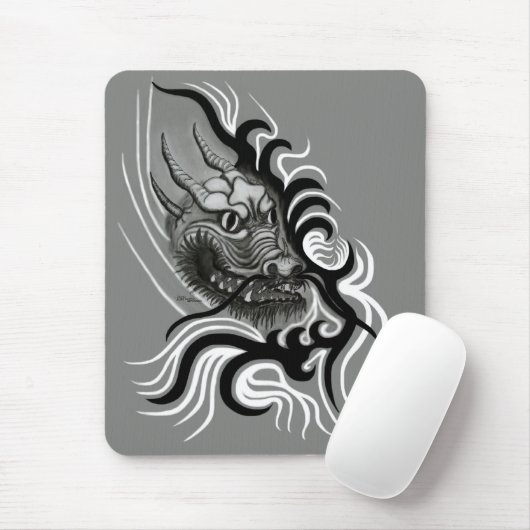 China-Drache im Tattostil Mousepad (Mit Mouse)