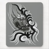 China-Drache im Tattostil Mousepad (Vorne)