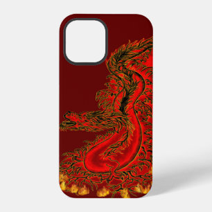 China-Drache rot-goldene Gestaltung iPhone Hülle