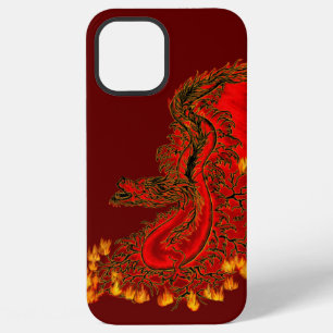 China-Drache rot-goldene Gestaltung iPhone 12 Pro Max Hülle