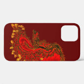 China Drachenrot und Golddesign Case-Mate iPhone Hülle (Rückseite (Horizontal))