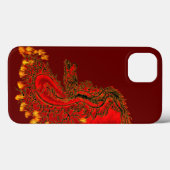 China Drachenrot und Golddesign Case-Mate iPhone Hülle (Rückseite (Horizontal))