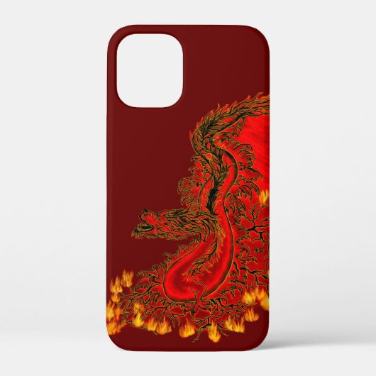 China Drachenrot und Golddesign Case-Mate iPhone Hülle (Rückseite)