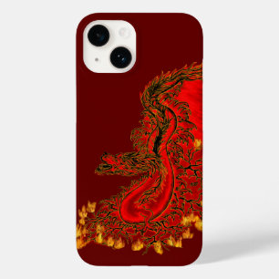 China Drachenrot und Golddesign Case-Mate iPhone 14 Hülle