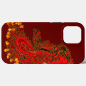 China Drachenrot und Golddesign Case-Mate iPhone Hülle (Rückseite (Horizontal))