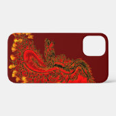 China Drachenrot und Golddesign Case-Mate iPhone Hülle (Rückseite (Horizontal))