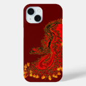 China Drachenrot und Golddesign Case-Mate iPhone Hülle (Rückseite)