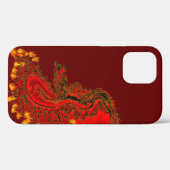 China Drachenrot und Golddesign Case-Mate iPhone Hülle (Rückseite (Horizontal))