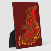China Drachenrot und Golddesign Fotoplatte (Seite)