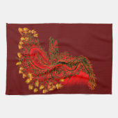 China Drachenrot und Golddesign Handtuch (Horizontal)