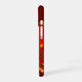 China Drachenrot und Golddesign iPhone 16 Hülle (Linke Seite)