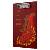 China Drachenrot und Golddesign Klemmbrett (Links)