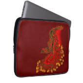 China Drachenrot und Golddesign Laptopschutzhülle (Vorne Rechts)