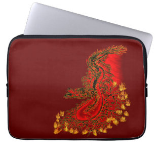 China Drachenrot und Golddesign Laptopschutzhülle