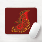 China Drachenrot und Golddesign Mousepad (Mit Mouse)