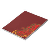 China Drachenrot und Golddesign Notizblock (Rotiert)