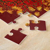 China Drachenrot und Golddesign Puzzle (Seite)