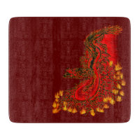 China Drachenrot und Golddesign