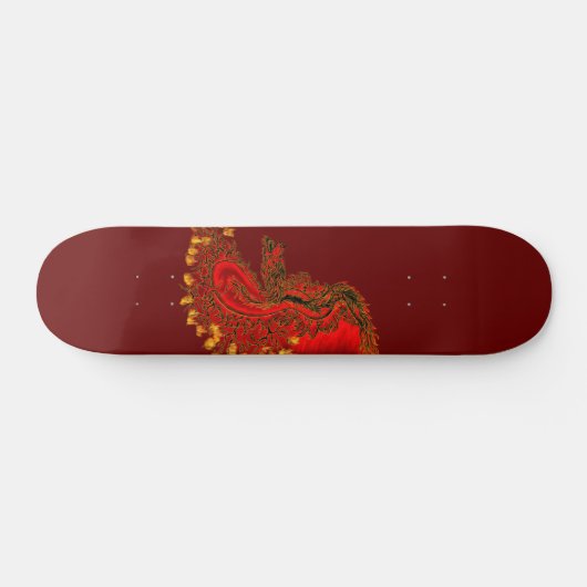 China Drachenrot und Golddesign Skateboard (Horizontal)