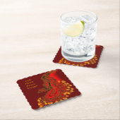 China Drachenrot und Golddesign Untersetzer (Vor Ort)