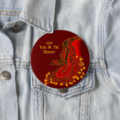 China Dragon , 2024 Jahr des Drachen Button (Beispiel)