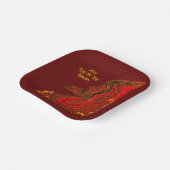 China Dragon , 2024 Jahr des Drachen Pappteller (Gewinkelt)