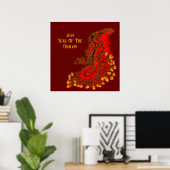 China Dragon , 2024 Jahr des Drachen Poster (Heimbüro)