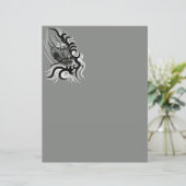 China Dragon im Tattoostil (Stehend Vorderseite)