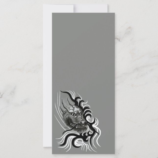 China Dragon im Tattoostil (Vorderseite)